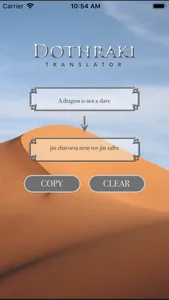 The Dothraki Translator screenshot 1