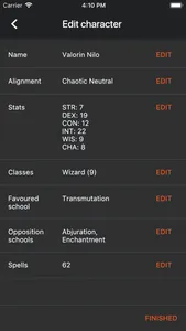 Spell Tracker (Pathfinder 1e) screenshot 3