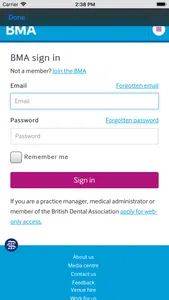 BMA Event App screenshot 1