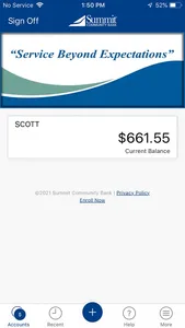 MySummit Credit Card screenshot 1