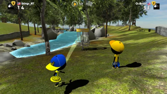 Stickman Disc Golf Battle screenshot 2