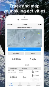 Skiing with Friends™ ski track screenshot 1