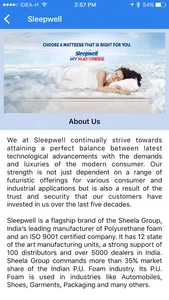 Sleepwell Products screenshot 1