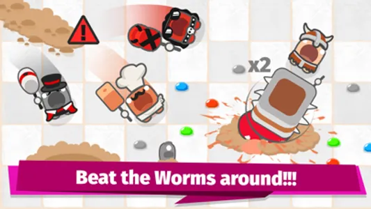 Smashers.io Foes in Worms Land screenshot 1