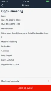 MinLogg Brann og Redning screenshot 4