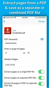 PDF pages Extractor & Splitter screenshot 0