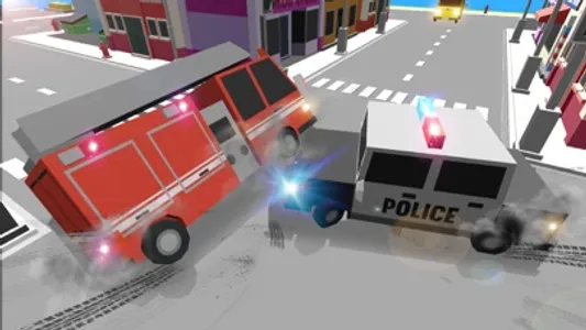 Blocky Police - Super Hero Car screenshot 3