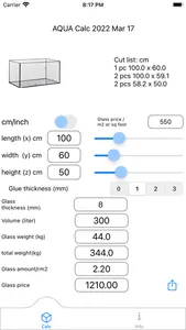 Aquarium Calc II screenshot 1