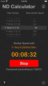 Neutral Density Calculator screenshot 1