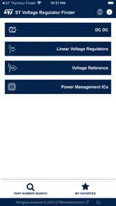 ST Voltage Regulators Finder screenshot 0
