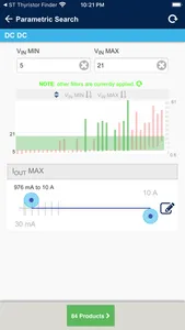 ST Voltage Regulators Finder screenshot 1