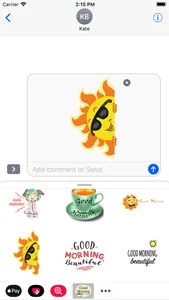 Good Morning Stickers 2018 screenshot 1