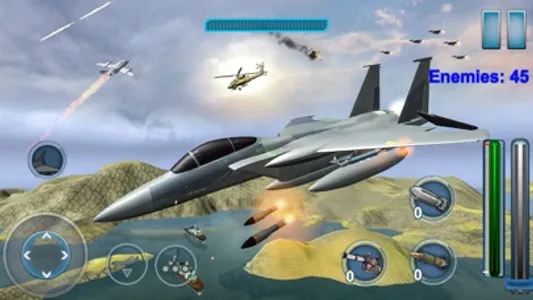 F35 Jet Fighter Dogfight Chase screenshot 0