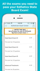 Esthetician Exam Center screenshot 2
