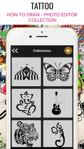 Tattoo : How to Draw & Editor screenshot 2