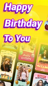 Bday Video Maker, Wishes, Card screenshot 0