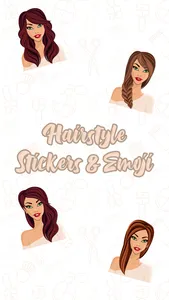 Hairstyle Stickers & Emoji screenshot 0