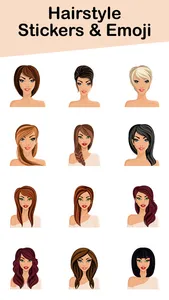 Hairstyle Stickers & Emoji screenshot 3