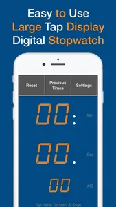 Big Tap Digital Stopwatch screenshot 0