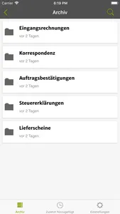 Lexware archivierung screenshot 1