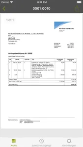 Lexware archivierung screenshot 2