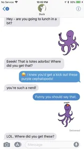 Happy Octopi Stickers screenshot 0