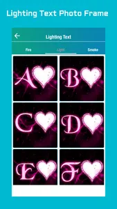 Lighting Text Photo Frame screenshot 1