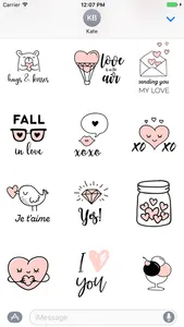 Believe in Love emoji stickers screenshot 0