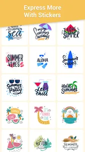 Hello Summer Stickers! screenshot 1