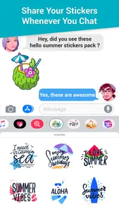 Hello Summer Stickers! screenshot 2