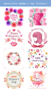 Happy Women's Day Stickers Set screenshot 1