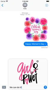 Happy Women's Day Stickers Set screenshot 4