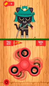 Samurai Cat Spinner screenshot 1