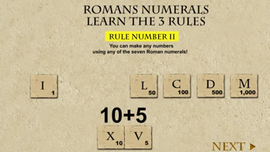 Roman numerals screenshot 2