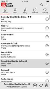 Rádio Online Česká screenshot 1