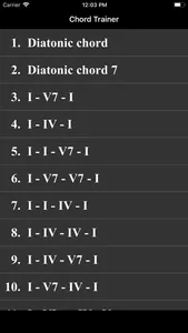 Chord Trainer - various key screenshot 0