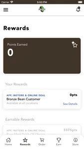 Six Beans Coffee Co Rewards screenshot 1