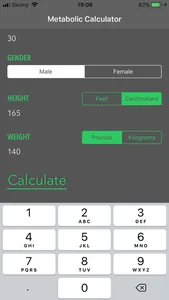 Metabolic Rate Calculator screenshot 1