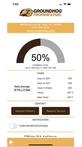 MyTankApp screenshot 2