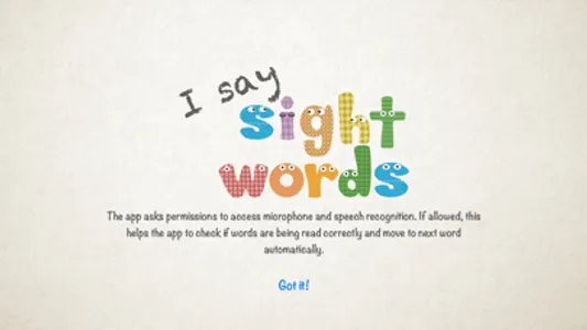 I Say Sight Words screenshot 0