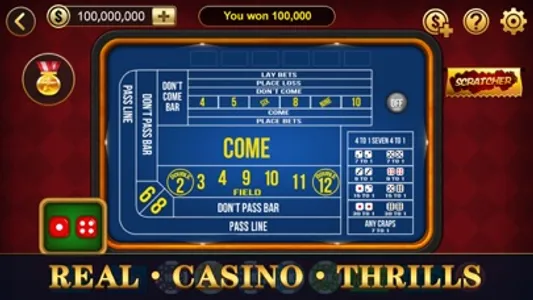 Craps - Casino Craps Trainer screenshot 1