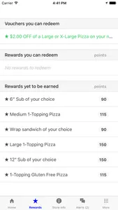 Eatons Pizza Rewards screenshot 1