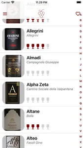 Amarone wine database screenshot 0