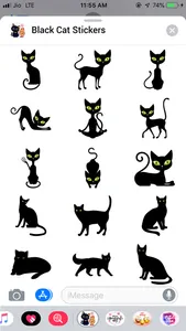 Black Cat Sticker! screenshot 0