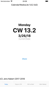 CalendarWeeksLite screenshot 0