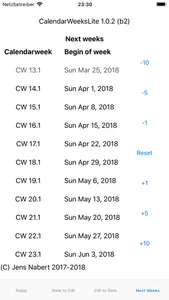 CalendarWeeksLite screenshot 3