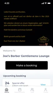 Joe’s Barber Gentlemens Lounge screenshot 0