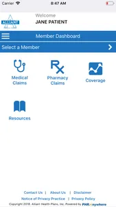 Alliant Health Plans screenshot 1