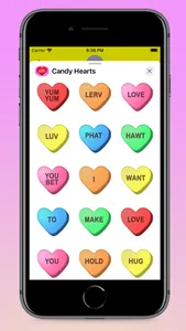 Candy Hearts Fun Stickers screenshot 4