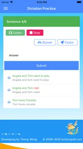 FunFunSpell English Dictation screenshot 7